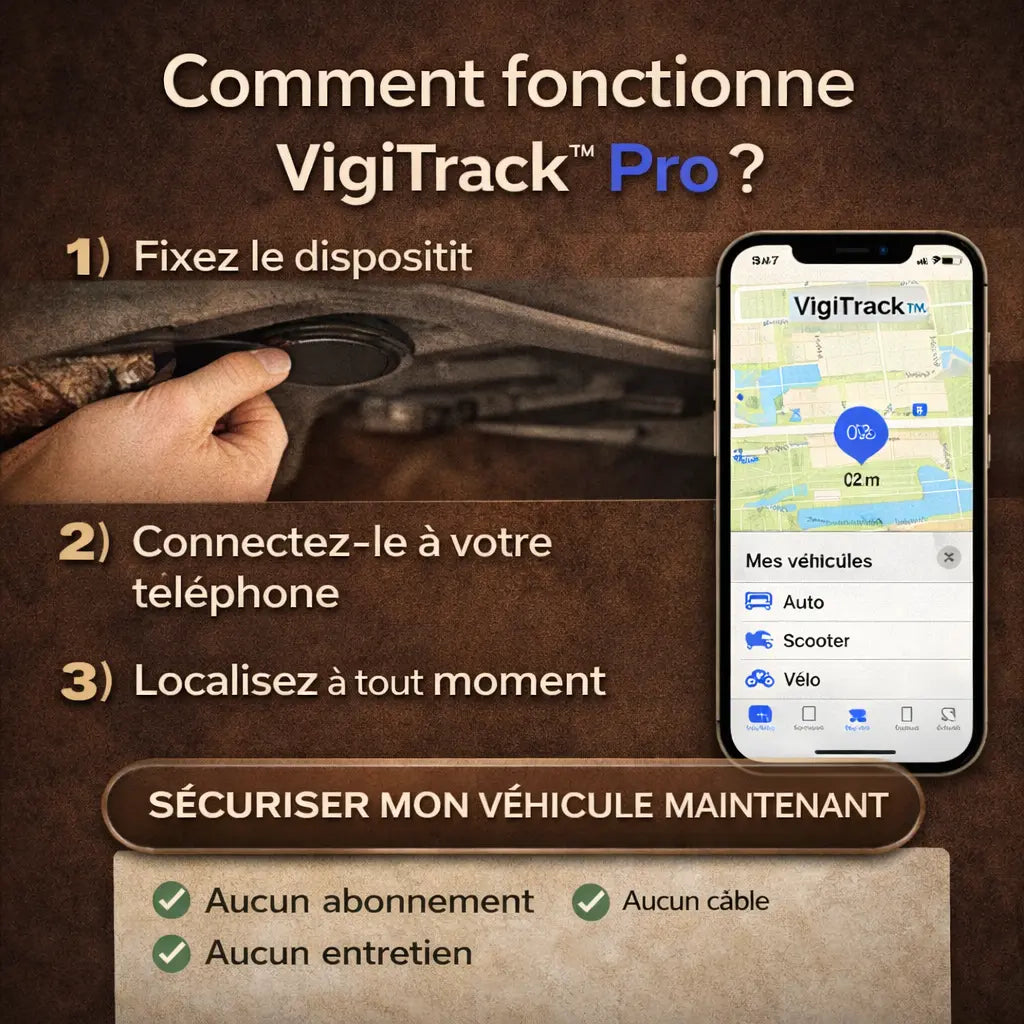 VigiTrack™ Pro – Retrouvez votre véhicule, même après un vol Veelanoo