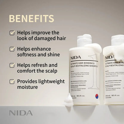 NIDA Ultimate Hair Scalp Care Set (Shampoo & Conditioner) NIDA
