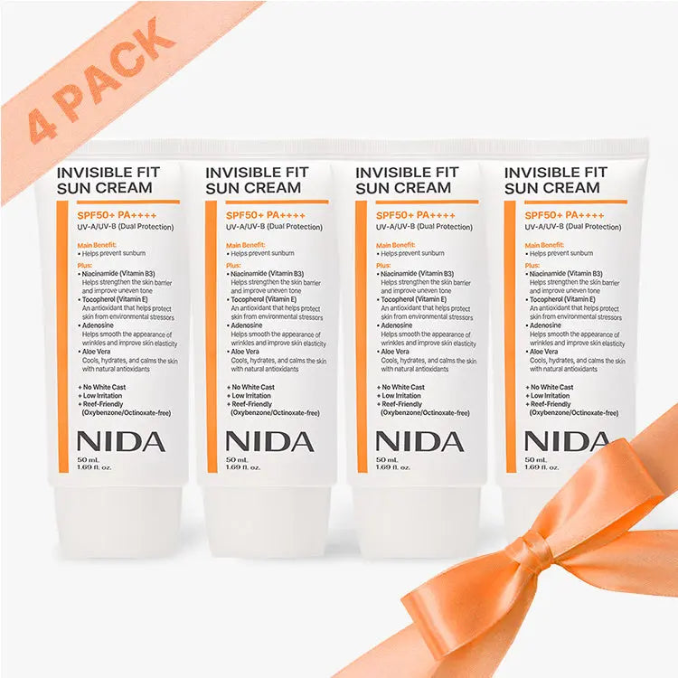 NIDA Invisible Fit Sun Cream (Korean Formula, SPF50+, PA++++) NIDA