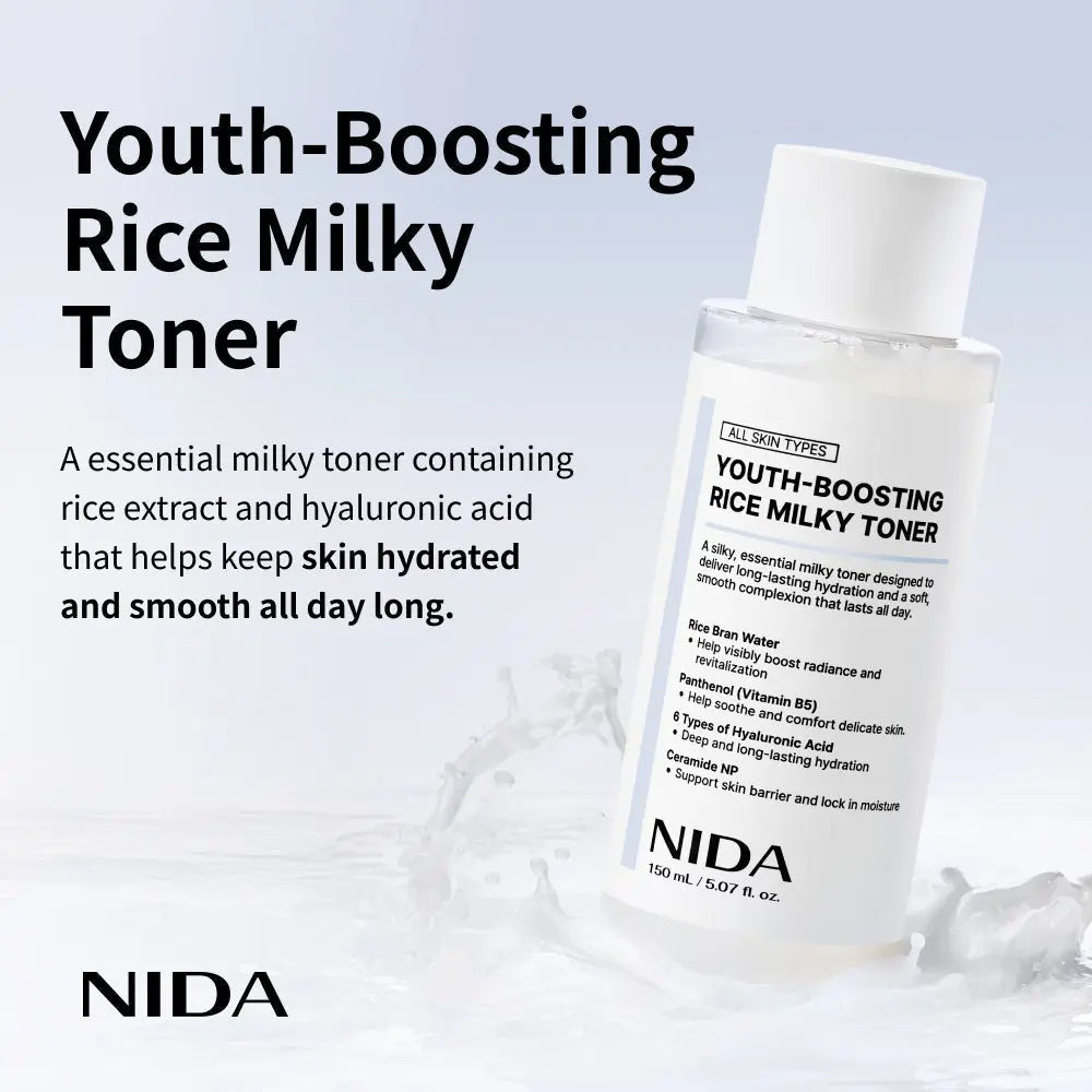 NIDA Youth-Boosting Rice Milky Toner NIDA