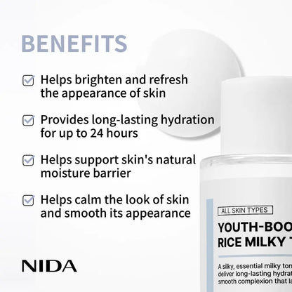NIDA Youth-Boosting Rice Milky Toner NIDA