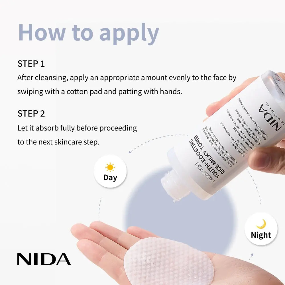 NIDA Youth-Boosting Rice Milky Toner NIDA