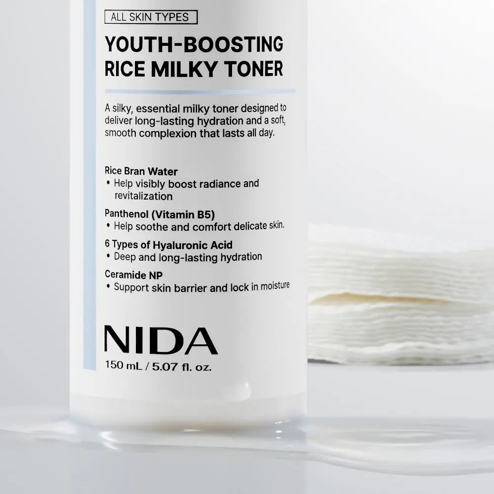 NIDA Youth-Boosting Rice Milky Toner NIDA